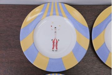 アンティーク雑貨　美品　HERMES(エルメス)　CIRCUS(サーカス)　プレート皿4枚セット