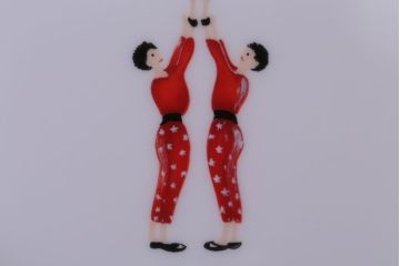 アンティーク雑貨　美品　HERMES(エルメス)　CIRCUS(サーカス)　プレート皿4枚セット