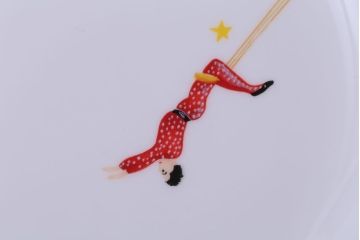 アンティーク雑貨　美品　HERMES(エルメス)　CIRCUS(サーカス)　プレート皿4枚セット