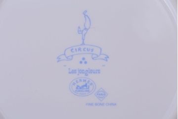 アンティーク雑貨　美品　HERMES(エルメス)　CIRCUS(サーカス)　プレート皿4枚セット