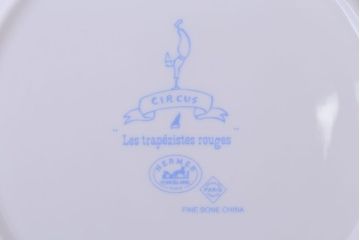 アンティーク雑貨　美品　HERMES(エルメス)　CIRCUS(サーカス)　プレート皿4枚セット