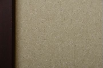 古民具・骨董 和紙貼りの上品な格子帯戸2枚セット(ガラス帯戸)