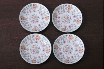 アンティーク雑貨　イギリスMINTON(ミントン)　Haddon Hall(ハドンホール)　カップ&ソーサー4客セット