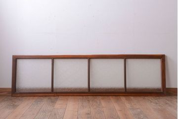 古民具・骨董　ダイヤガラス入り!古い木製の明り取り(明かり取り)(1)