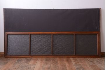 古民具・骨董　ダイヤガラス入り!古い木製の明り取り(明かり取り)(1)