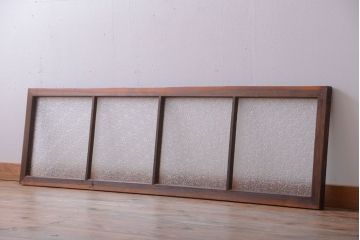 古民具・骨董　ダイヤガラス入り!古い木製の明り取り(明かり取り)(1)