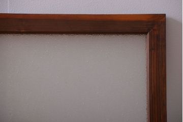 古民具・骨董　ダイヤガラス入り!古い木製の明り取り(明かり取り)(1)