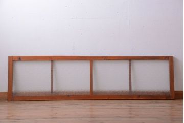 古民具・骨董　ダイヤガラス入り!古い木製の明り取り(明かり取り)(1)