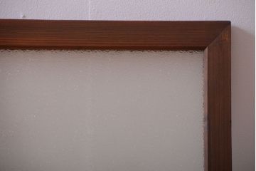 古民具・骨董　ダイヤガラス入り!古い木製の明り取り(明かり取り)(2)