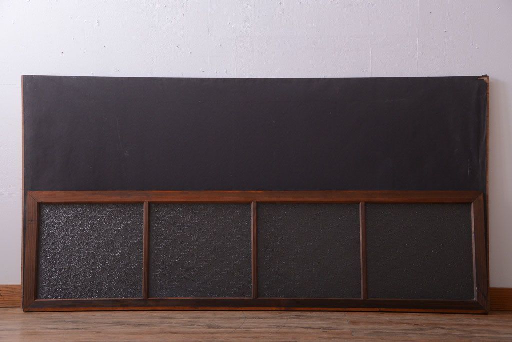 古民具・骨董　ダイヤガラス入り!古い木製の明り取り(明かり取り)(2)