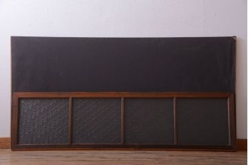 古民具・骨董　ダイヤガラス入り!古い木製の明り取り(明かり取り)(2)