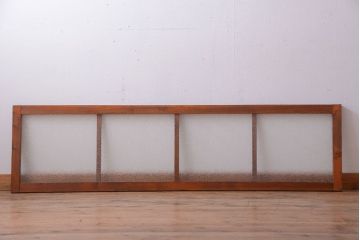 古民具・骨董　ダイヤガラス入り!古い木製の明り取り(明かり取り)(2)