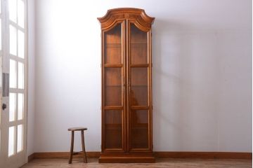 中古　DREXEL HERITAGE(ドレクセルヘリテイジ) キュリオケース(飾り棚、ガラスショーケース)(定価約62万円)