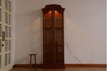 中古　DREXEL HERITAGE(ドレクセルヘリテイジ) キュリオケース(飾り棚、ガラスショーケース)(定価約62万円)