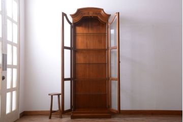 中古　DREXEL HERITAGE(ドレクセルヘリテイジ) キュリオケース(飾り棚、ガラスショーケース)(定価約62万円)
