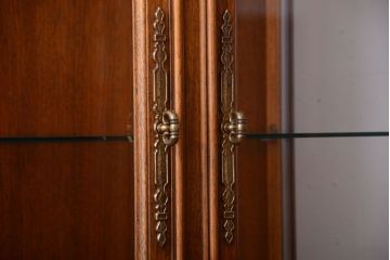 中古　DREXEL HERITAGE(ドレクセルヘリテイジ) キュリオケース(飾り棚、ガラスショーケース)(定価約62万円)