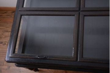 アンティーク家具　和製アンティーク　極めて珍しい!引き出し付きガラス蓋の外れる高級ガラスケース