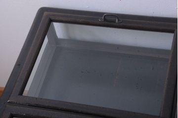 アンティーク家具　和製アンティーク　極めて珍しい!引き出し付きガラス蓋の外れる高級ガラスケース