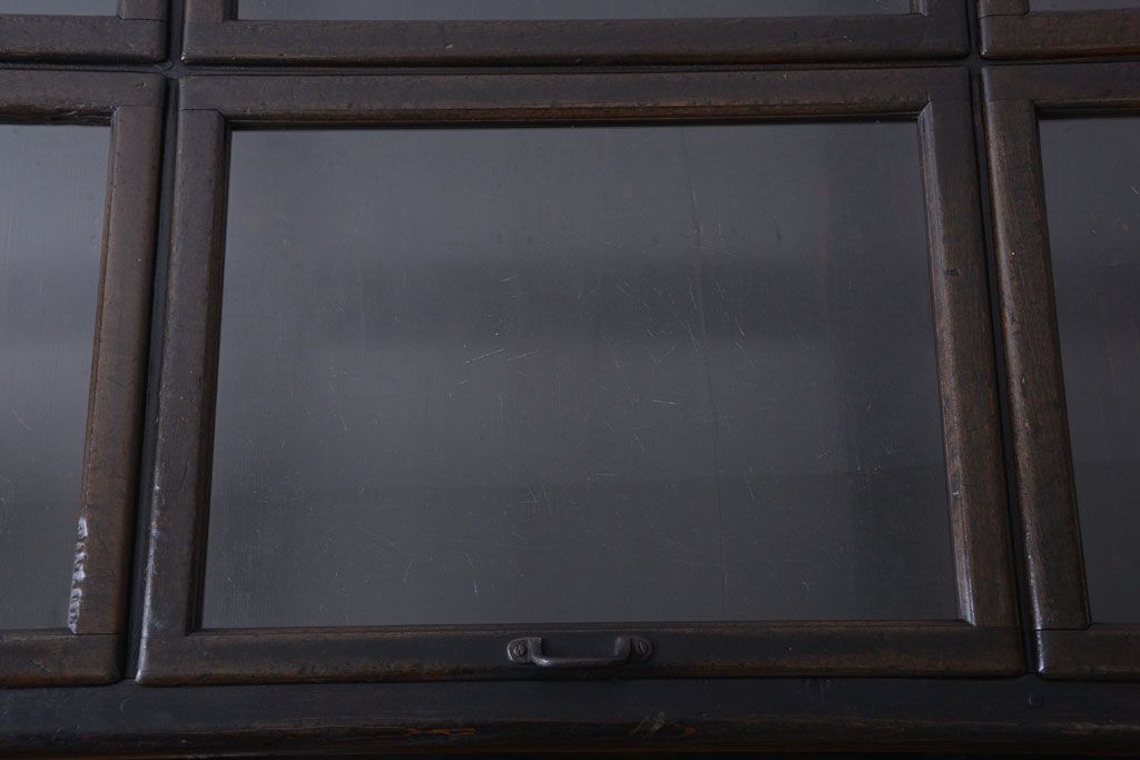 アンティーク家具　和製アンティーク　極めて珍しい!引き出し付きガラス蓋の外れる高級ガラスケース