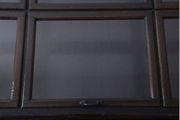 アンティーク家具　和製アンティーク　極めて珍しい!引き出し付きガラス蓋の外れる高級ガラスケース