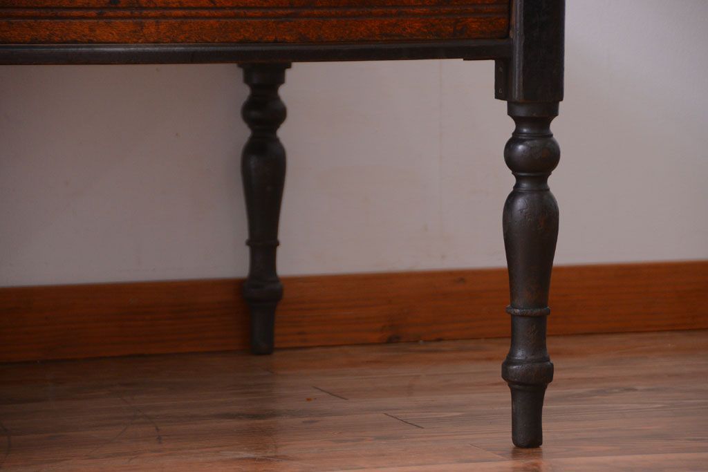 アンティーク家具　和製アンティーク　極めて珍しい!引き出し付きガラス蓋の外れる高級ガラスケース