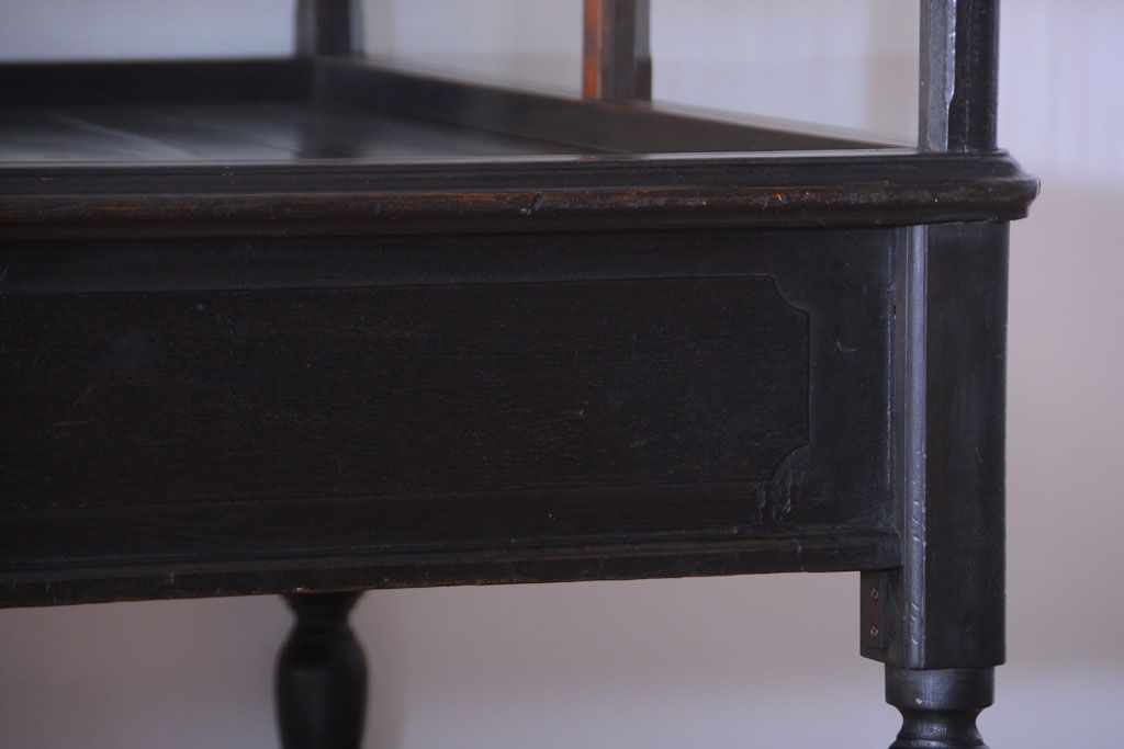 アンティーク家具　和製アンティーク　極めて珍しい!引き出し付きガラス蓋の外れる高級ガラスケース