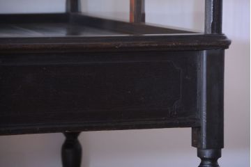 アンティーク家具　和製アンティーク　極めて珍しい!引き出し付きガラス蓋の外れる高級ガラスケース