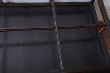 アンティーク家具　和製アンティーク　極めて珍しい!引き出し付きガラス蓋の外れる高級ガラスケース