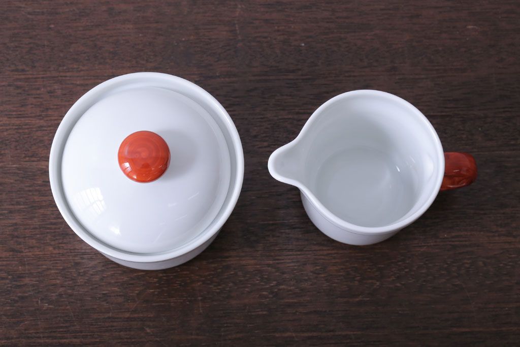 アンティーク雑貨　イタリアRichard Ginori(リチャードジノリ) カップ&ソーサー、シュガー、クリーマー、皿6枚セット