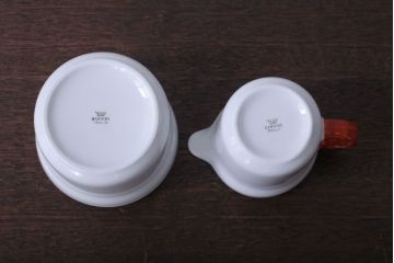 アンティーク雑貨　イタリアRichard Ginori(リチャードジノリ) カップ&ソーサー、シュガー、クリーマー、皿6枚セット