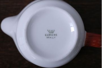 アンティーク雑貨　イタリアRichard Ginori(リチャードジノリ) カップ&ソーサー、シュガー、クリーマー、皿6枚セット
