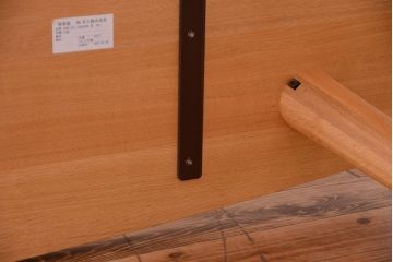 中古　柏木工　ナラ材のダイニングテーブル