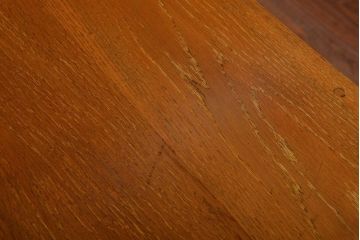 レトロ家具　昭和レトロ　古いナラ材のワイドなアンティーク両袖机