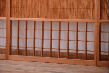 和製アンティーク　趣溢れる簾戸(簀戸、葦戸)4枚セット(1)