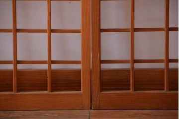和製アンティーク　趣溢れる簾戸(簀戸、葦戸)4枚セット(1)