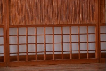 和製アンティーク　趣溢れる簾戸(簀戸、葦戸)4枚セット(2)