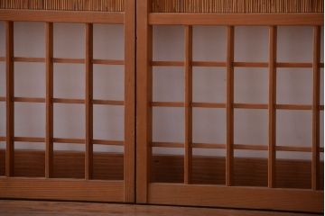 和製アンティーク　和の雰囲気が良い簾戸(簀戸、葦戸)4枚セット(1)