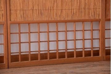 和製アンティーク　和の雰囲気が良い簾戸(簀戸、葦戸)4枚セット(2)