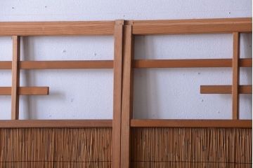 和製アンティーク　和の雰囲気が良い簾戸(簀戸、葦戸)4枚セット(2)