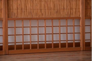 和製アンティーク　和の雰囲気が良い簾戸(簀戸、葦戸)4枚セット(2)