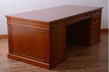 ドレクセルヘリテイジJAPAN　585-107 オーダー両袖机(プレジデントデスク)(定価約140万円)