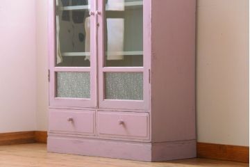 アンティーク家具　アンティークペイント　かわいいブックケース
