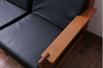 中古　富士ファニチア　3人掛けソファ