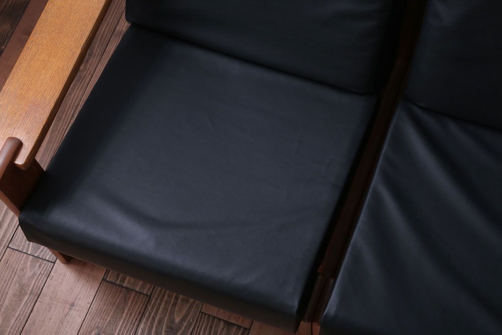 中古　富士ファニチア　3人掛けソファ