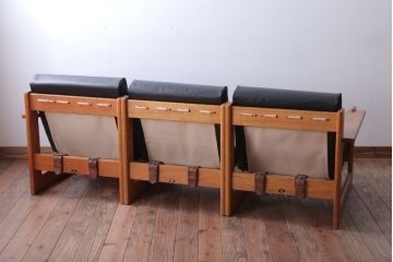 中古　富士ファニチア　3人掛けソファ