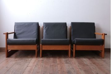 中古　富士ファニチア(FUJI FUNITURE)　1人掛けソファ(2)