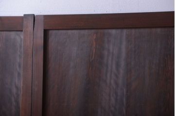 古民具・骨董　美品!古い木のアンティーク帯戸4枚セット