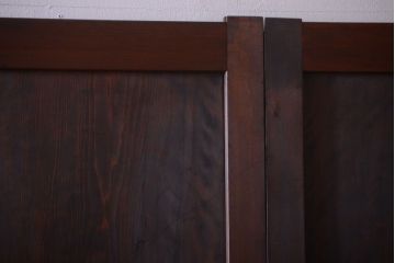 古民具・骨董　美品!古い木のアンティーク帯戸4枚セット