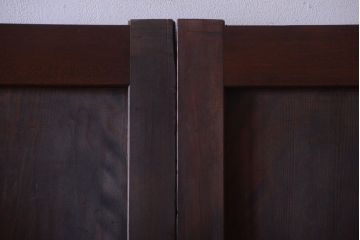 古民具・骨董　美品!古い木のアンティーク帯戸4枚セット