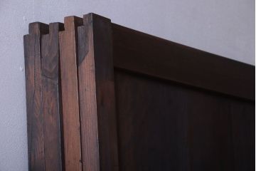 古民具・骨董　美品!古い木のアンティーク帯戸4枚セット